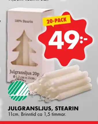 ÖoB Julgransljus, stearin erbjuda