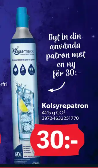 DollarStore Kolsyrepatron erbjuda