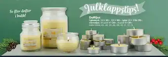 DollarStore Doftljus erbjuda