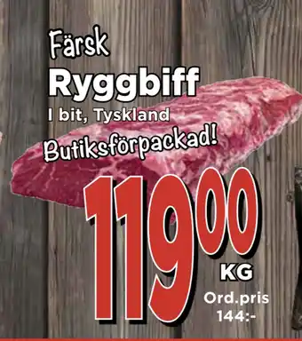 Supergrossen Ryggbiff erbjuda