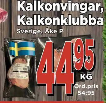 Supergrossen Kalkonvingar, kalkonklubba erbjuda