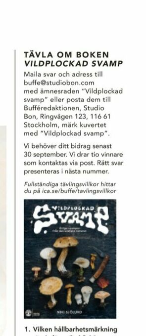 ICA Buffé ICA Tävling erbjuda