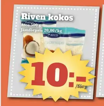 Riven kokos