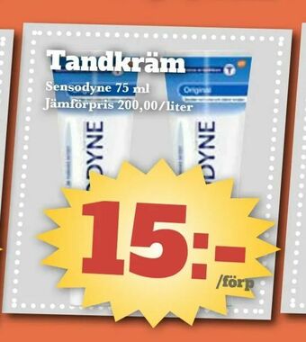 Bonum Matmarknad Tandkräm erbjuda