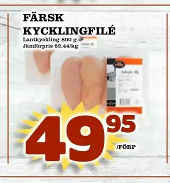 Din Mat Färsk kycklingfilé erbjuda