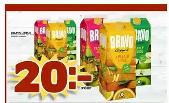 Din Mat Bravo juice erbjuda