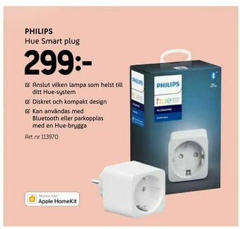 Elon Philips Hue Smart plug erbjuda