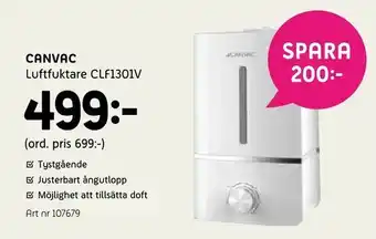 Elon Canvac Luftfuktare CLF1301V erbjuda
