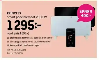Elon Smart panelelement 2000 W erbjuda