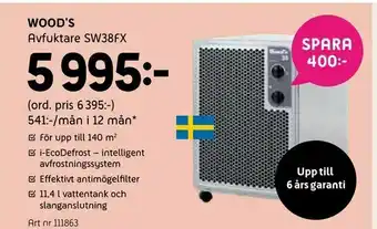 Elon Wood's Avfuktare SW38FX erbjuda