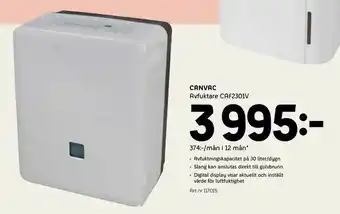 Canvac Avfuktare CAF2301V