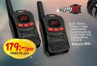 SpyX. Walkie Talkies