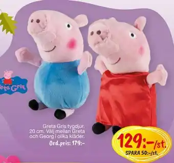 Greta Gris tygdjur