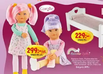 Leklust Rainbow Dolls Praline eller Iris erbjuda