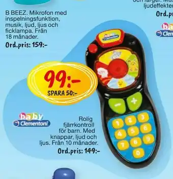 Leklust Rolig fjärrkontroll för barn erbjuda