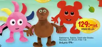 Babblarna. Babba, Diddi eller Bobbo. Mjukdjur