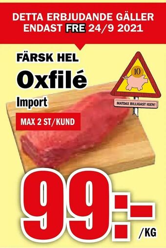 Matdax Oxfilé erbjuda