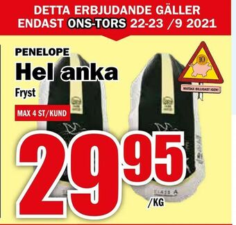 Matdax Hel anka erbjuda