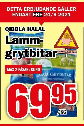 Matdax Lammgrytbitar erbjuda