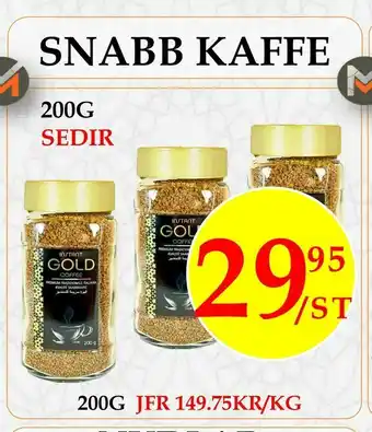 Matmixen Snabb kaffe erbjuda