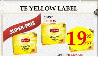 Matmixen Te yellow label erbjuda