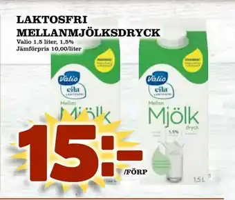 Matvärlden Tensta Laktosfri mellanmjölksdryck erbjuda