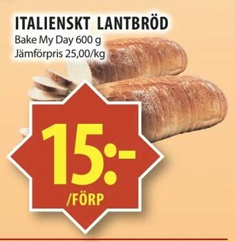 Matvärlden Tensta Italienskt lantbröd erbjuda