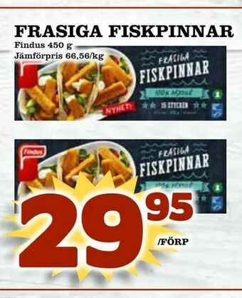 Nya Pulsen Frasiga fiskpinnar erbjuda