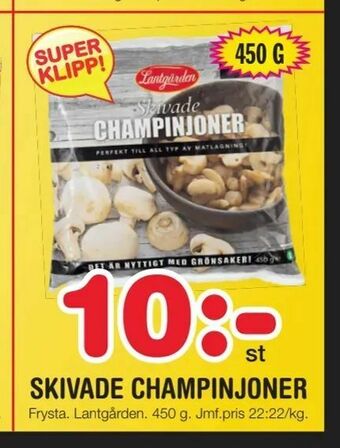 Nya Pulsen Skivade champinjoner erbjuda