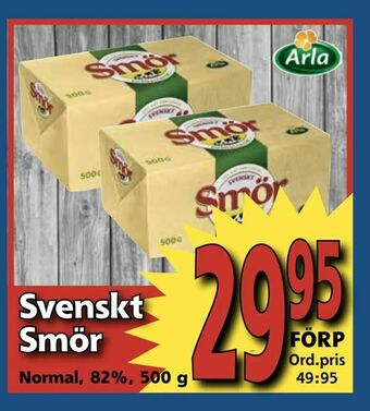 Supergrossen Svenskt Smör erbjuda