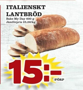 Prisma Mat Italienskt lantbröd erbjuda