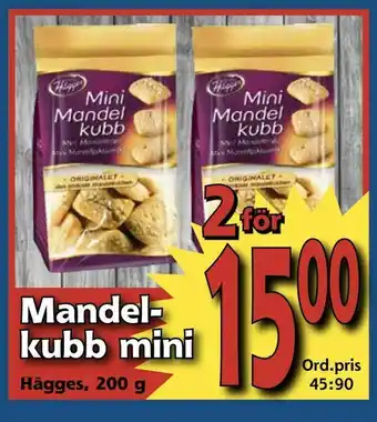 Supergrossen Mandelkubb mini erbjuda