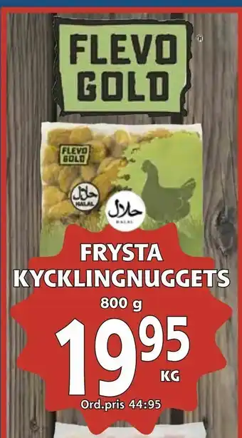 Supergrossen Frysta kycklingnuggets erbjuda