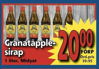 Supergrossen Granatäpplesirap erbjuda