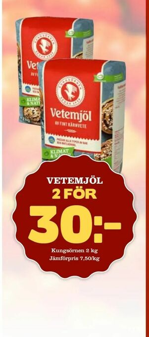 Supergrossen Vetemjöl erbjuda