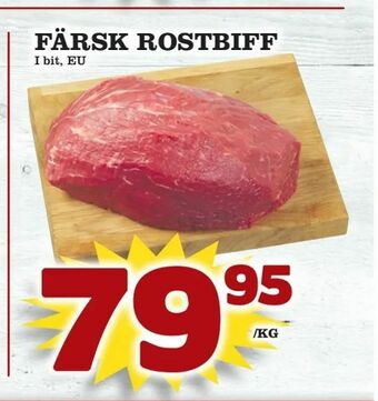 Supergrossen Färsk rostbiff erbjuda