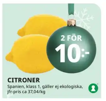 Tempo CITRONER erbjuda