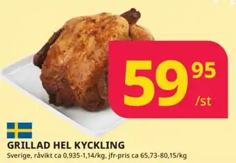 Tempo GRILLAD HEL KYCKLING erbjuda