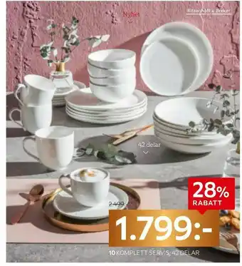 XXXLutz Komplett servis 'Skagen' erbjuda