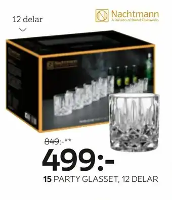 Party-glasset 'Noblesse'