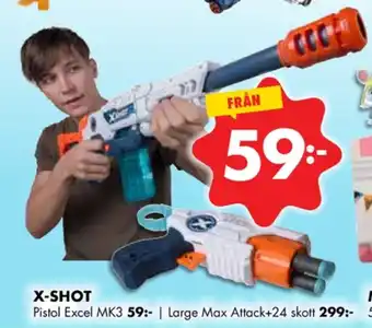 ÖoB X-shot vapen erbjuda