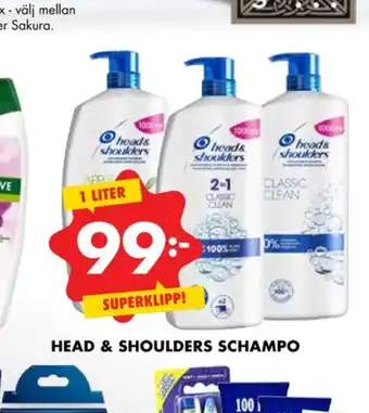 ÖoB Head&shoulders shampoo erbjuda