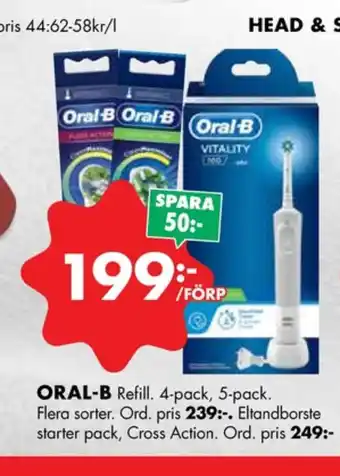 ÖoB Braun oral-b borstar el-tandborste erbjuda