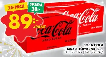 ÖoB Coca cola läskedryck erbjuda