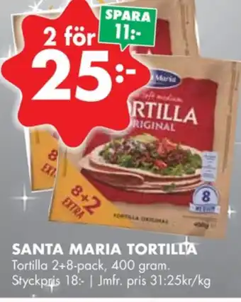 ÖoB Santa maria tortillas erbjuda