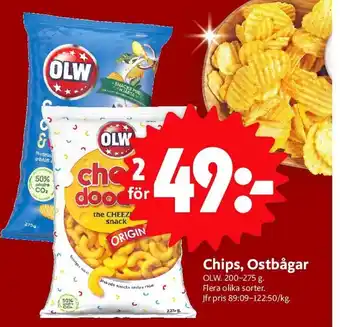 Chips, Ostbågar