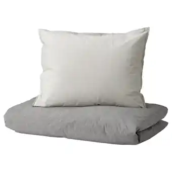 IKEA Blåvinda påslakan 2 örngott, grå, 240x220/50x60 cm erbjuda