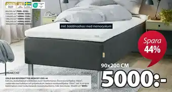 JYSK Gold b20 resårbotten memory grå-40 erbjuda