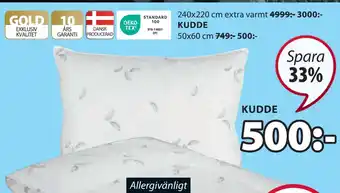 JYSK Kudde erbjuda