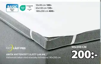 JYSK Anita vattentätt slätt lakan erbjuda